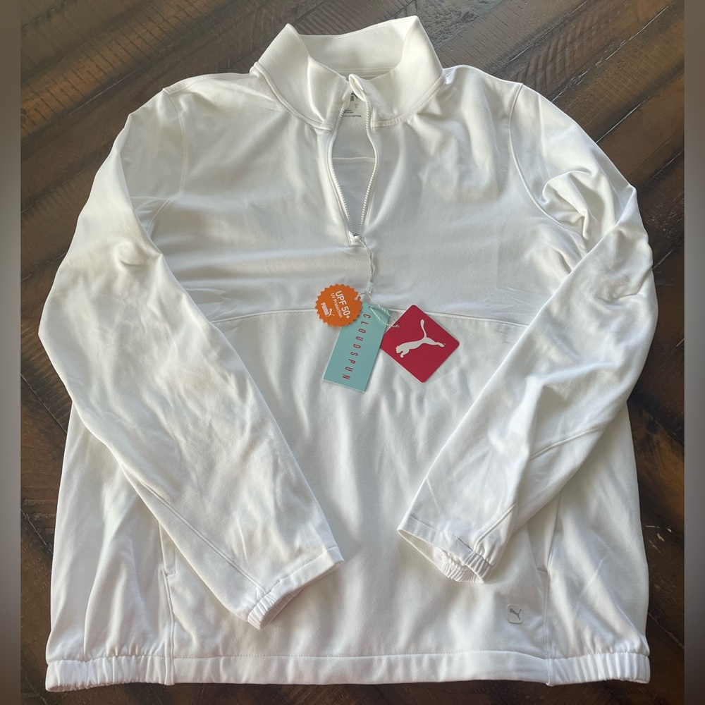 NWT Puma Women’s Cloudspun 3/4 Zip Pullover
